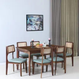 woodsworth from pepperfry Gistel Sheesham Wood 6 Seater Dining Set In Scratch Resistant Provincial Teak Finish-picture-16