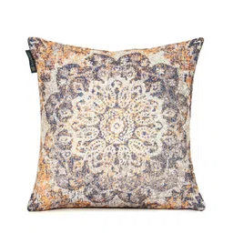 romee Multicolour Chenille Ethnic Motif 16x16 inches Cushion Cover (2Pc) image 3