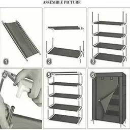 attache Carbon Steel Collapsible Wardrobe image 5