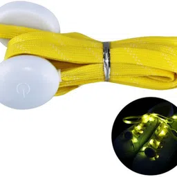 Augen LED Shoelaces Visibility SoftNylon LightUp with 3 Modes for Disco Party (Yellow) Shoe Lace-picture-10