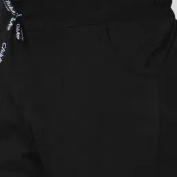 club a9 Women Regular Fit, Relaxed Black Pure Cotton Trousers image 4