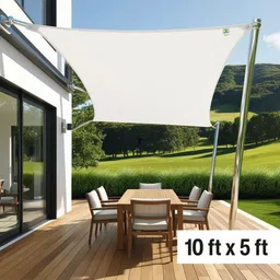 armorx Shade Net - UV Stabilized 75% Sun Block - Easy Installation - 10ftx5ft-WH - Portable Green House-picture-14