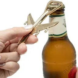 syga Airplane Bottle Opener - Aviation Pilot Gifts - Airplane Decor - Veteran Gift - Airoplane Beer Bottle Opener in Gift Box - Perfect Travel Gift (Airplane) Bottle Opener image 4