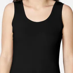 rapid garments Women Black Tank Top/Vest image 4