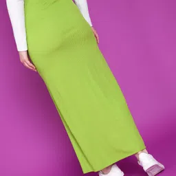 metronaut Women Solid A-line Green Skirt image 2