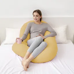daddy cool Ultra Soft C Shaped Microfibre Solid Pregnancy Pillow Pack of 1 image 4