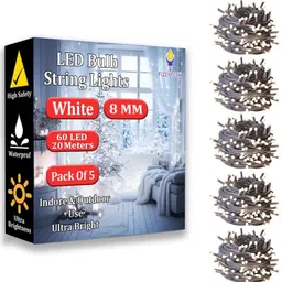 fizzytech 60 LEDs 20 m White Steady String Rice Lights-picture-23