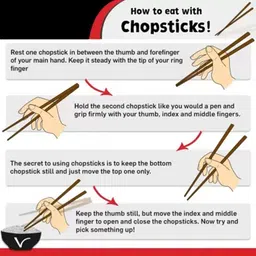 casa tech Eating, Decorative, Cooking Wooden Japanese, Korean, Chinese Chopstick image 4