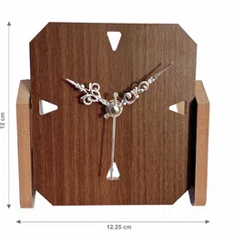 flipkart smartbuy Analog Brown Clock image 3