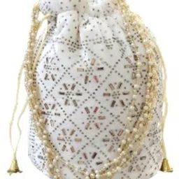 sunesh creation Women White Potli-picture-22