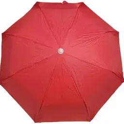 iii 3 Fold Maroon Color Manual Opening Umbrella Umbrella image 2