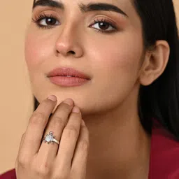 clara Good Luck Tortoise Sterling Silver Cubic Zirconia Platinum Plated Ring image 3