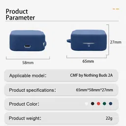 VibeShell Silicone Press and Release Earbuds Case For Silicone Case Cover For Cmff by Nothingg Buds / Cmff by Nothingg Buds 2A image 4