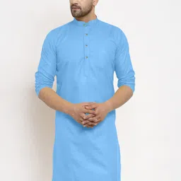vinaari Men Cotton Blend Kurta Pyjama Set image 3