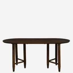 woodsworth from pepperfry Brookwood Sheesham Wood 6 Seater Dining Table In Scratch Resistant Provincial Teak Finish. image 4
