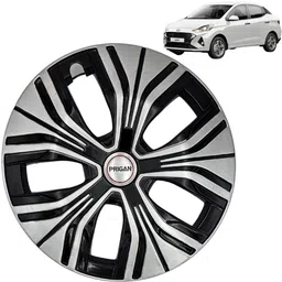 prigan Signature Silver Black 14 Inch For AURA Wheel Cover For HYUNDAI Universal For Car-picture-18