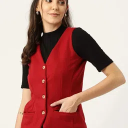 brinns Solid Women Waistcoat-picture-33