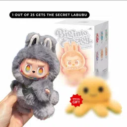 rudrav Labubu Doll plush bunny keychain gift to her | Labubu Plush Toy Keychain - 12 cm-picture-21