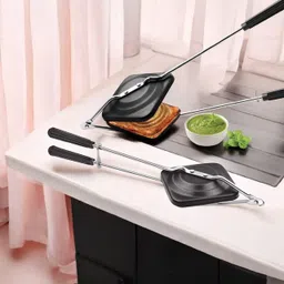 nhb boutique Non-Stick Gas Sandwich Maker – Double-Sided Toast Pan with Sturdy Handle Toast image 1