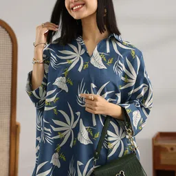 libas Women Printed Cotton Blend A-line Kurta image 4