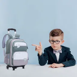 tinytot SB237_03T School Backpack for Kids Boys Girls Nursery Onward with Trolley Waterproof School Bag image 5