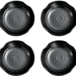 zido (Pack of 4) Dahi Bhalla/Chat/Papdi/Fruit Chat/Snacks/Appetizer/Dessert Plate Sizzler Tray-picture-28