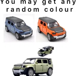 fenterprises Land Rover Defender Metal Car Toy with Openable Doors Random Color image 2