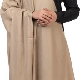 LEWISE Polyester Wool Blend Solid Men Shawl image 2