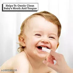 badimaa Fruit Feeder Pacifier Baby Food Dispensing Spoon Fruit Teether Finger brush,bib- Silicone image 3