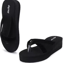 skytrap Stylish Comfortable and Trending Cross Strap Flip Flop Combo of 2 Women Slippers image 5