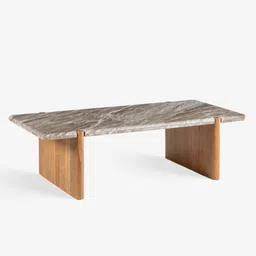 orange tree Linea Marble Coffee Table In Natural Finish With Patina image 4