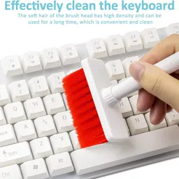 AKRIZA 2Pcs 5 in 1 Keyboard Cleaning brush With Multi Functional Earbud Cleaner Pen for Computers, Laptops image 2
