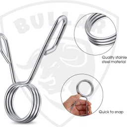 bullar 30 kg Adjustable Dumbbells Combo with 5ft Straight Bar, 3ft Curl Bar & Accessories Home Gym Combo image 4