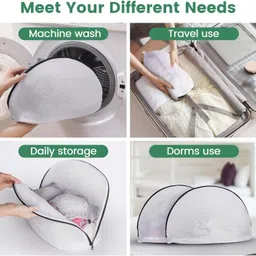 vhbie Shoe Laundry Bag Laundry Trolley image 2