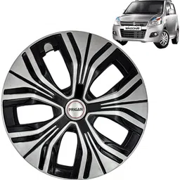 prigan Wagon R VXI Signature Silver Black 14 INCH Wheel Cover For Maruti Wagon R VXI-picture-14