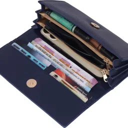 reshu Casual, Formal Blue Clutch image 2