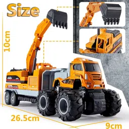 dezicon ecom Excavator Toy for Boys Age 3 Bulldozer Truck-DZE44 image 2