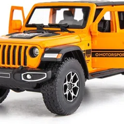 bhagwati enterprise 1.32 SCALE RUBICON CAR Diecast Model Sound and Light Pull Back Cars-picture-20