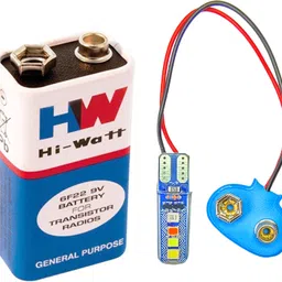 5W 12V DC Vehicle Parking T10 LED Light Bulb With Battery Clip, 9 Volt Battery Light Electronic Hobby Kit-image-58