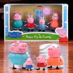 mahi zone Peppa Pig Family Set of 4, Peppa Pig, George, Daddy Pig, Mommy Pig Toys _M1324-picture-15