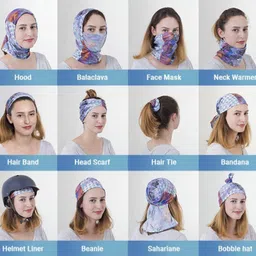 voici Men & Women, Men, Women, Boys, Girls, Boys & Girls Graphic Print Bandana image 5