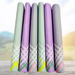 JUNO LUXE JL-1286-RDP-B PREMIUM HANKIES ["Purple, Grey, Green"] Handkerchief image 4