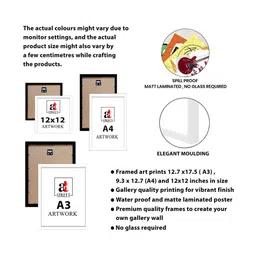 Art Street Indian Art Print Cow with Floawer Theme Wall Hanging for Home Decor image 5