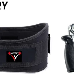 victory Ultra Gym Belt ( L ) Size & Hand Grip Fitness Accessory Kit Kit-picture-14