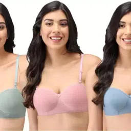 narsingha dreams Pack of 3 Women T-Shirt Lightly Padded Bra-picture-11