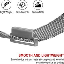 CEDO XPRO Magnetic Lock Milanese iWatch Strap For series 1/2/3/4/5/6 & SE Compatible For 41mm/40mm/38mm Stainless Steel Smart Watch Strap image 4