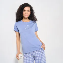 dreamz by pantaloons Casual Regular Sleeves Printed Women Blue Top-picture-11