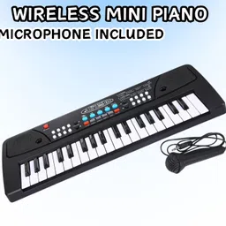 guggu (Piano Keyboard) Toy with 37 Key, Recording and Mic, Adapter for DC Power G273 (Piano Keyboard) Toy with 37 Key, Recording and Mic, Adapter for DC Power G273 Analog Portable Keyboard image 1