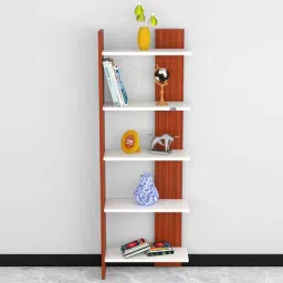 das Aroma Floor Standing 5 Shelves Classic Walnut & Frosty White Finish-picture-11