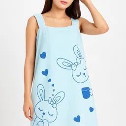 lumena fashion Blue Free Size Bath Robe-picture-22